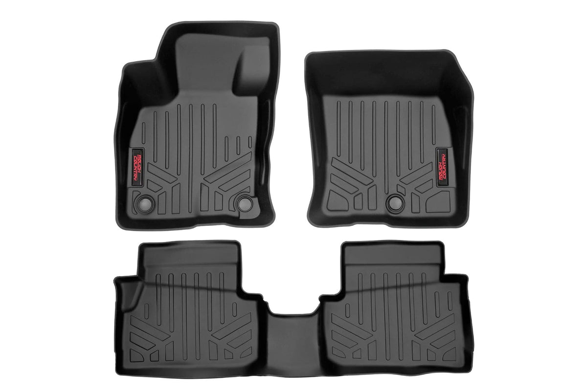 Rough Country - Floor Mats - Front and Rear - Ford Maverick 2WD/4WD (2022-2025) - M-51100