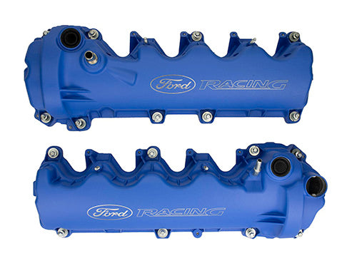 Ford Performance - Blue Ford Racing Coated 3-valve Cam Covers - M-6582-FR3VBL