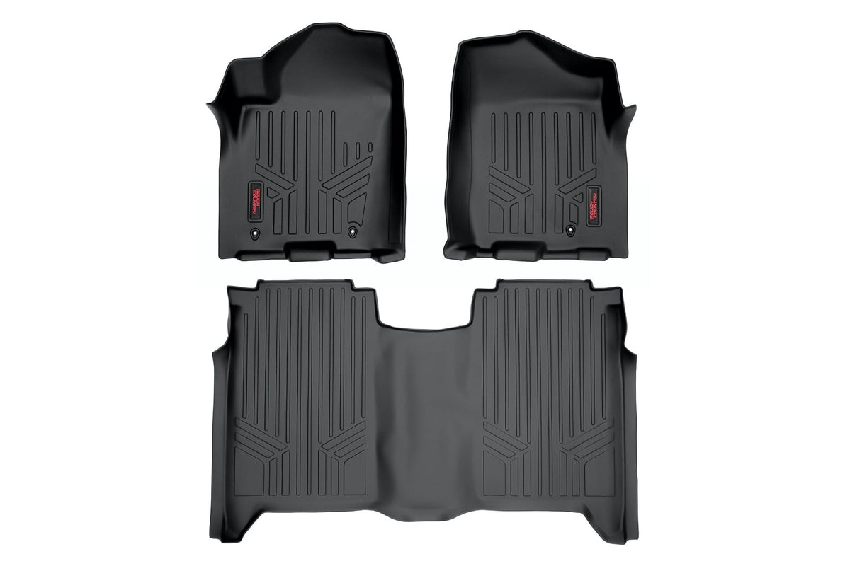Rough Country - Floor Mats - FR & RR - Crew Cab - Nissan Titan 2WD/4WD (2004-2015) - M-81602