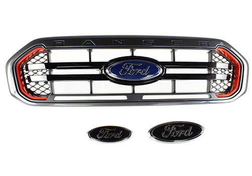 Ford Performance - 2019-2023 Ranger Tremor Grille and Ford Oval Package - M-8200-TMR