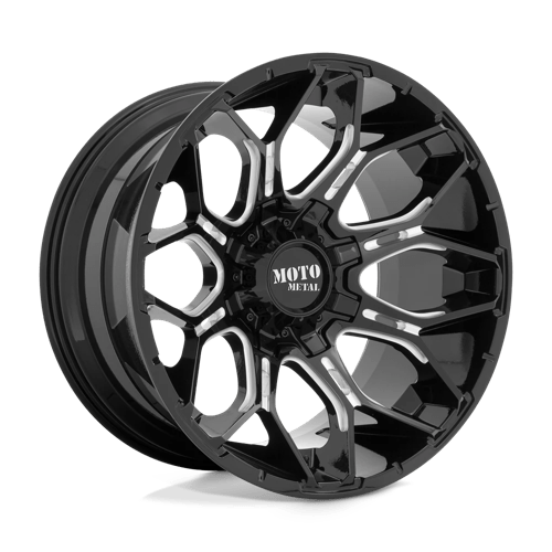 Moto Metal Mo808 Sniper 20X10 6X135/6X139.7/6X139 -18MM Gloss Black Milled