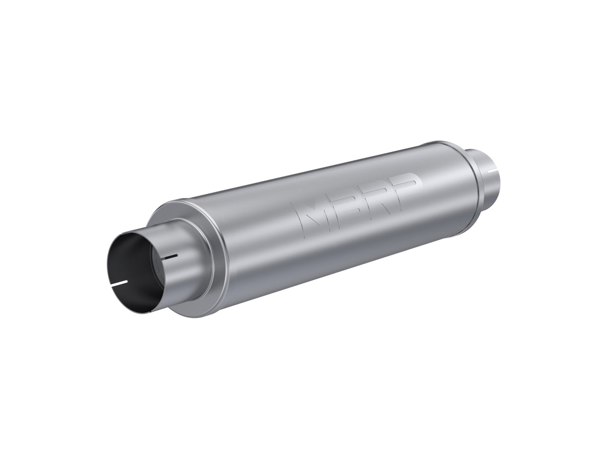 MBRP Universal Quiet Tone Muffler 4in Inlet/Outlet 24in Body 6in Dia 30in Overall T409 - M1004S