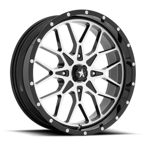 MSA Offroad Wheels M45 Portal Utv 14X7 4X137 +10MM Gloss Black Machined