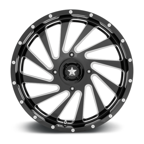 MSA Offroad Wheels M46 Blade Utv 20X7 4X137 +0MM Gloss Black Milled