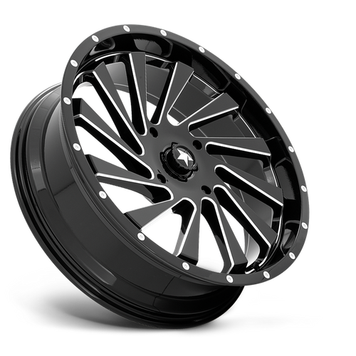 MSA Offroad Wheels M46 Blade Utv 22X7 4X137 +0MM Gloss Black Milled