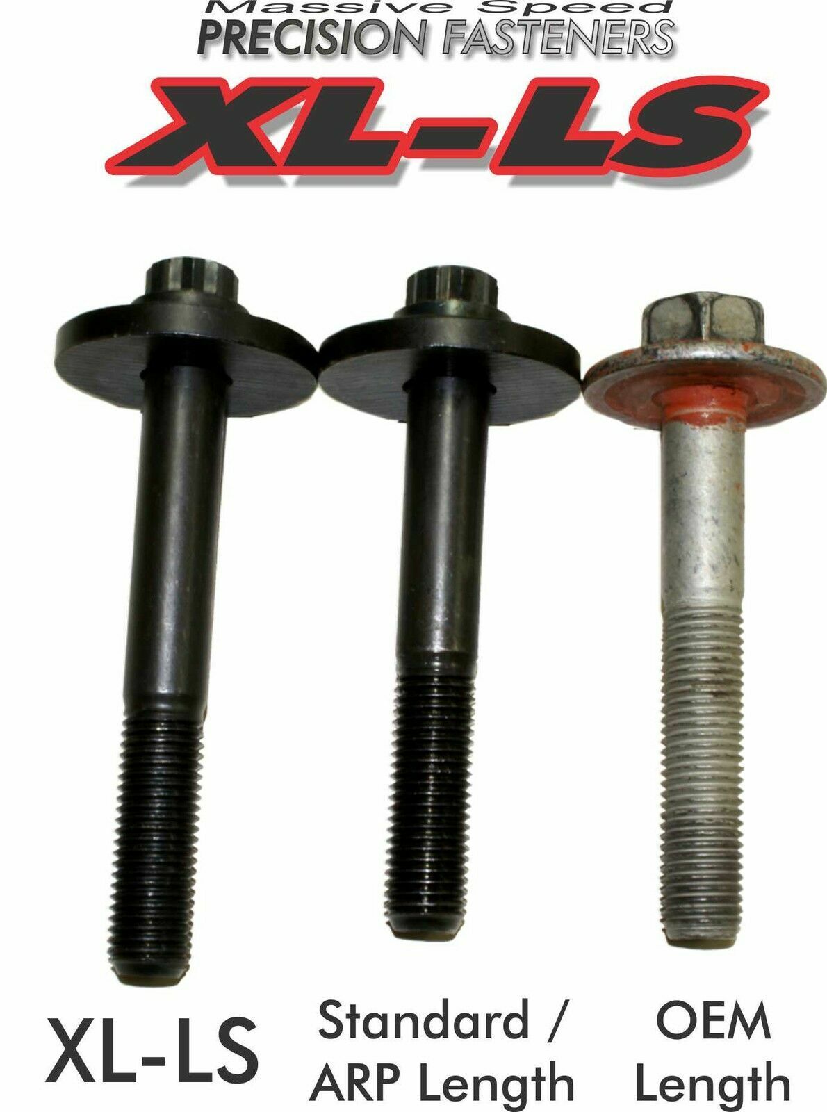 Massive Speed Extra Length Crank Damper Balancer Pulley Bolt LS1Gen lll V8 ARP LS LSX - Massive Speed System