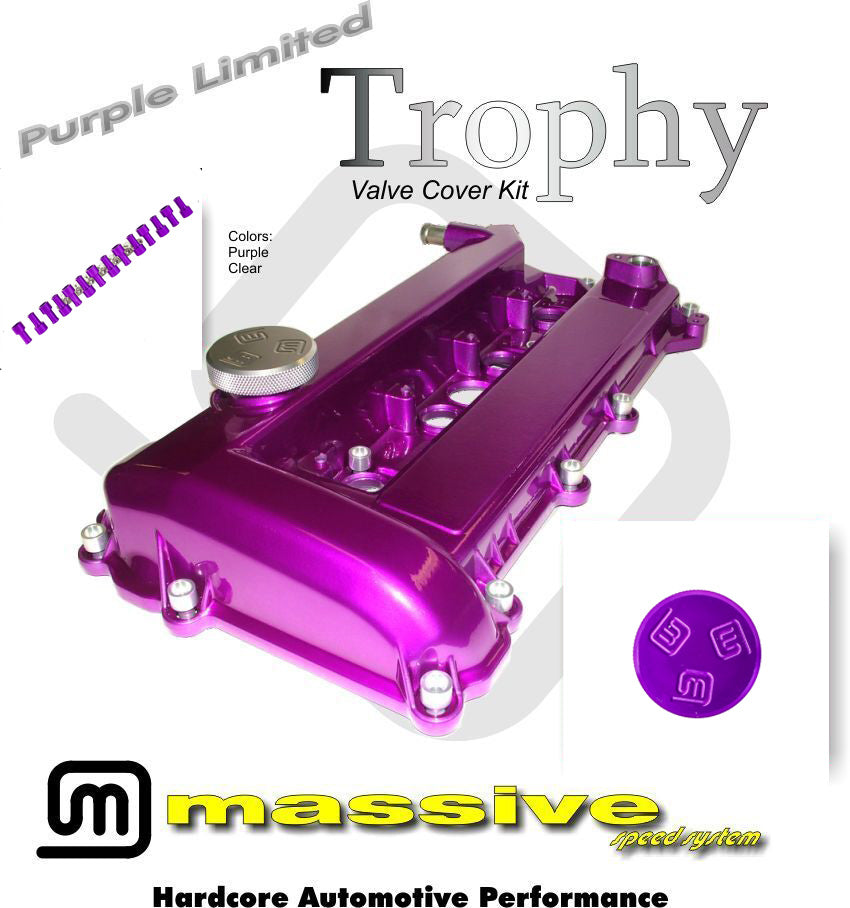 MSS Trophy Engine Cam Valve Cover Focus Kit Duratec 2.0 2.3 D20 D23 PZEV 03+ - Massive Speed System