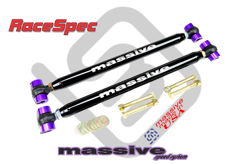 Massive RaceSpec Series Adjustable Rear Lower Control Arms With Protective Boots 78-88 GM G Body - Massive Speed System