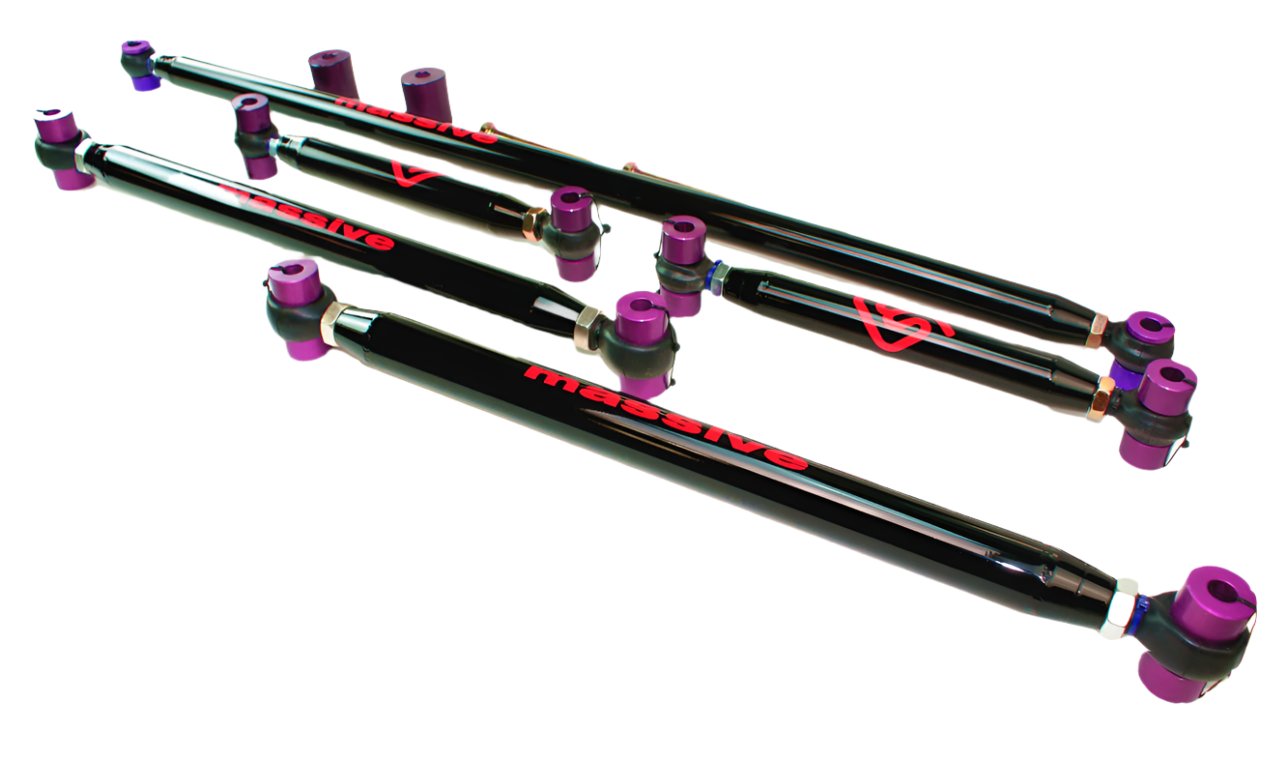New 2021+ Bronco Control Arms Upper &  Lower Panhard Track Bar Adjustable Suspension Kit - Massive Speed System