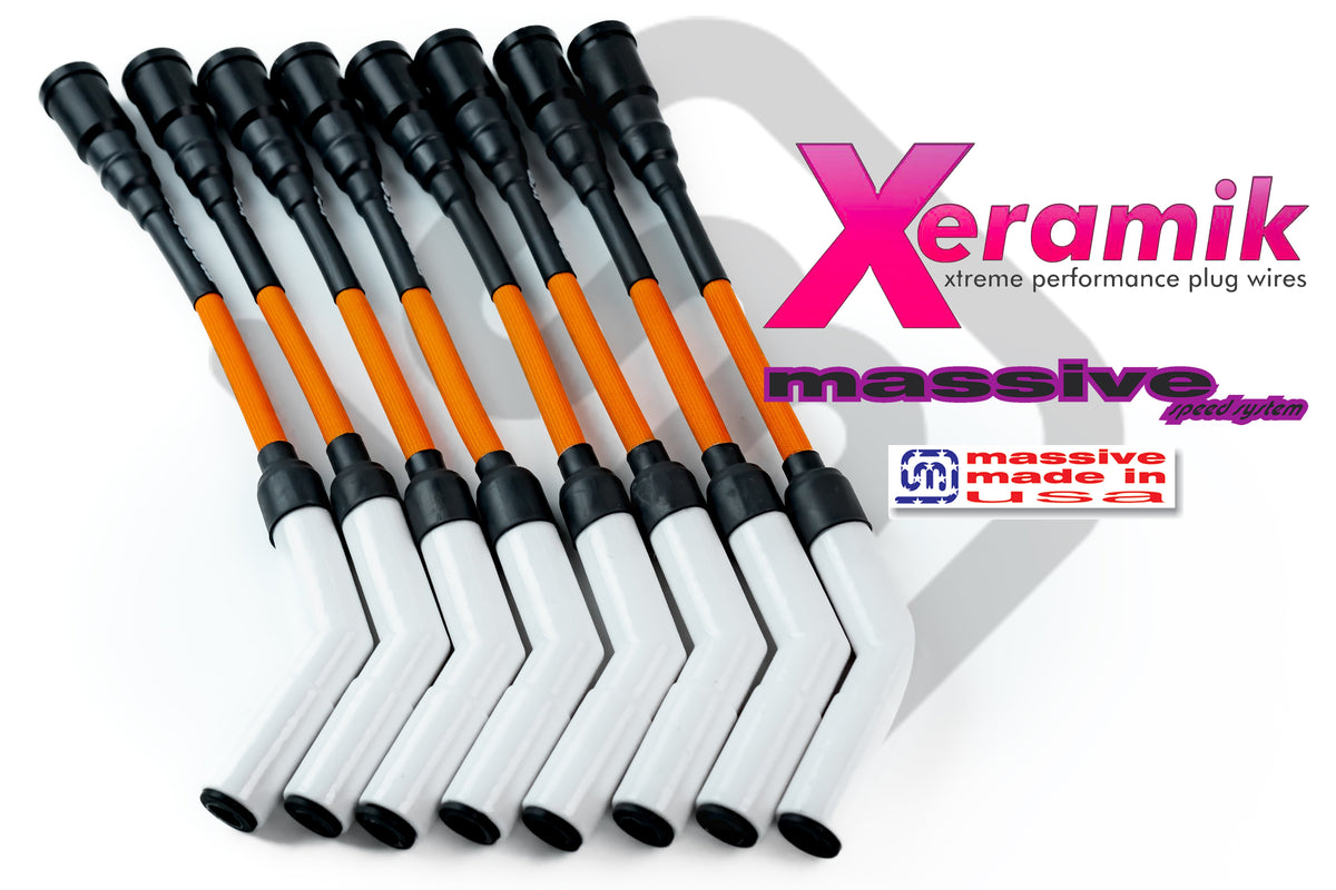 Massive Xeramik Spark Cables Plug Wires Orange