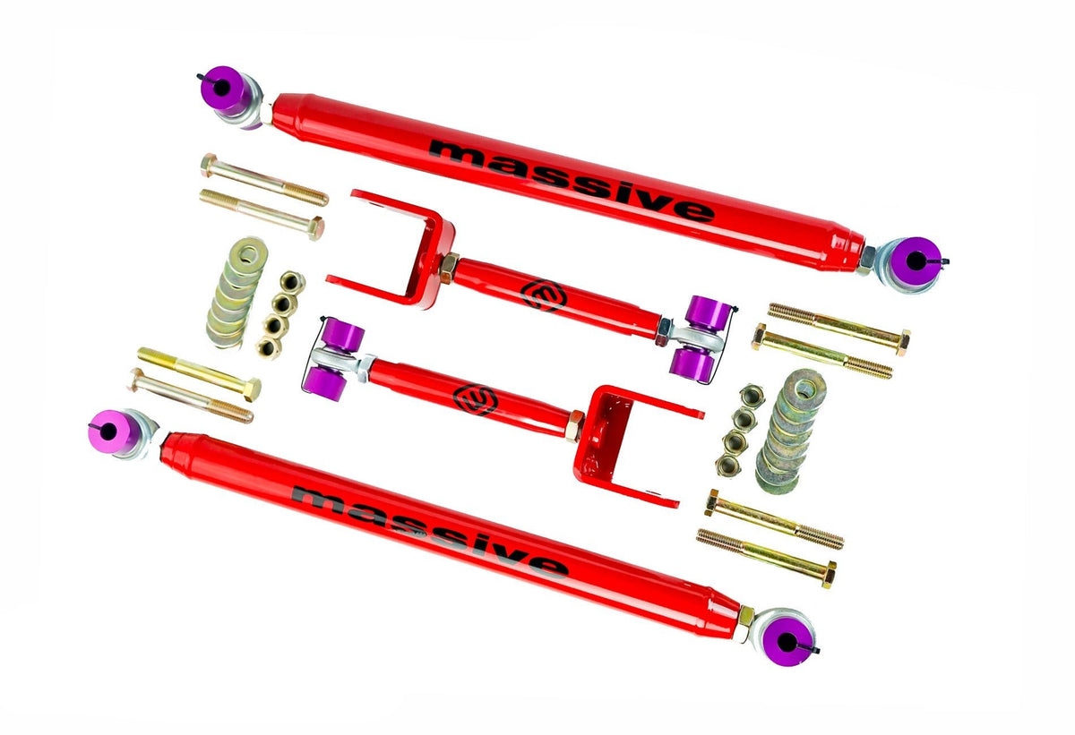 Massive Speed RaceSpec Upper and Lower Control Arm Kit 71-96 GM B Body - Massive Speed System