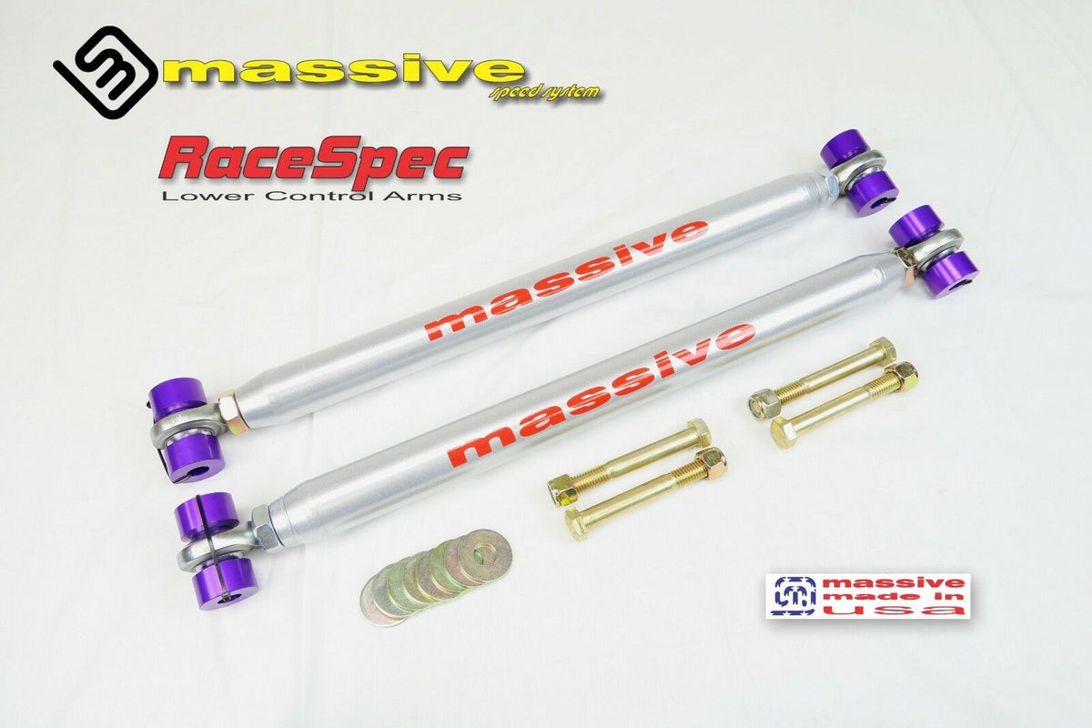 Massive Speed Race Spec Series Adjustable Rear Lower Control Arms 64-72 GM A Body - Massive Speed System