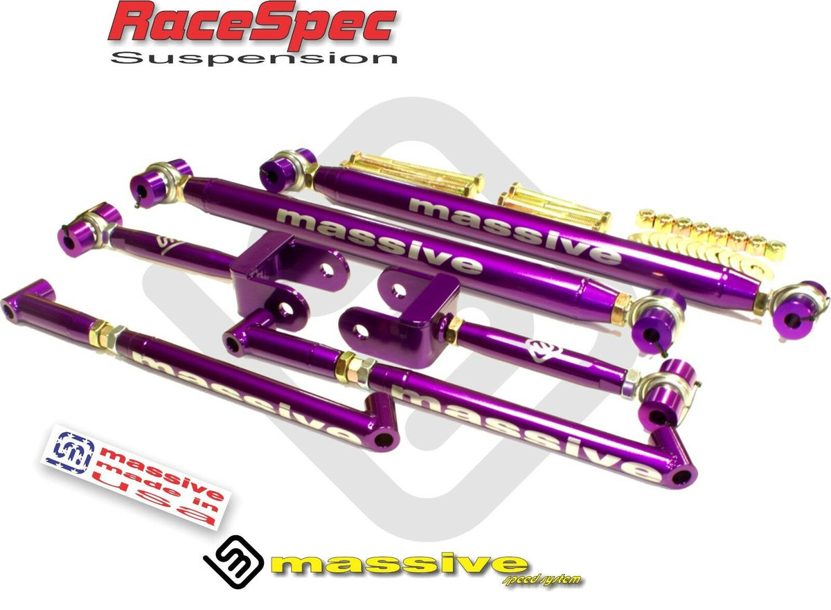Massive Traction Satisfaction Adjustable RaceSpec complete kit 68-72 GM A Body - Massive Speed System