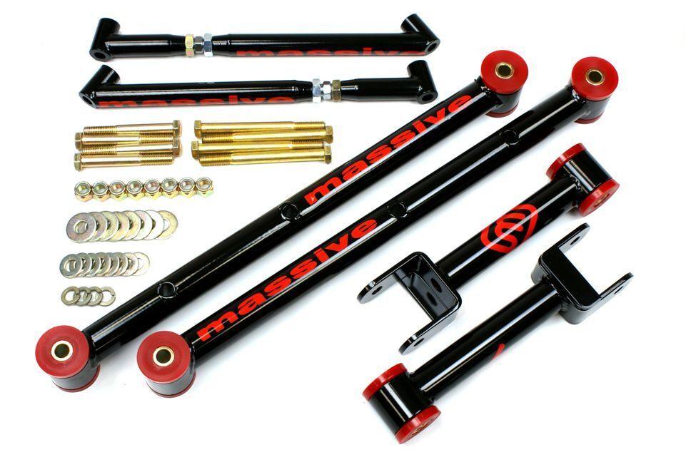 MassiveTRACTION SATISFACTION COMPETITION SERIES Upper Lower Control Arms and Braces 68-72 A GM  Body - Massive Speed System
