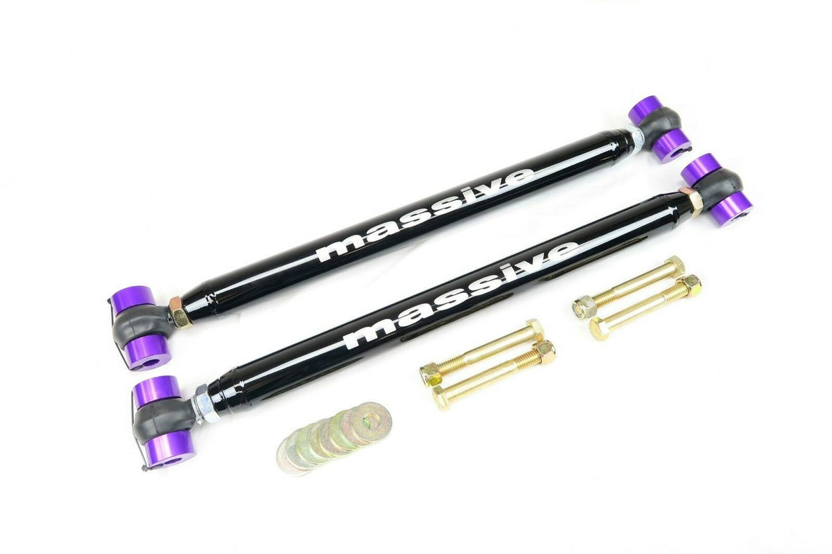 Massive Speed Race Spec Series Adjustable Rear Lower Control Arms With Protective Boots  GM A Body 1964-1972 - Massive Speed System