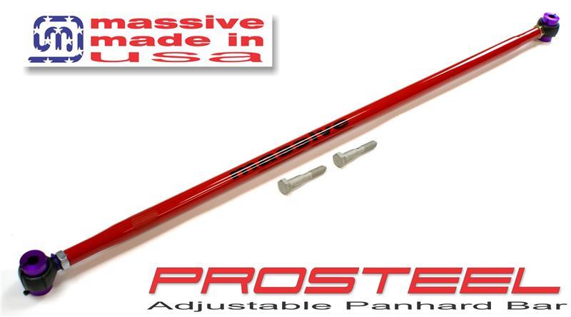 Massive PROSTEEL Adjustable Panhard Bar Rod 82-02 F Body Camaro Firebird - Massive Speed System