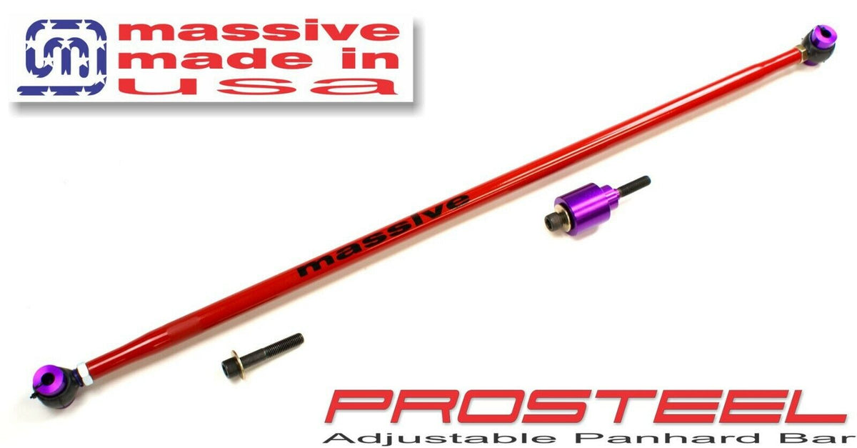 Massive Panhard PROSTEEL Rod 05-14Mustang GT 500 S197 3.7 4.0 4.6 5.0 5.4 - Massive Speed System