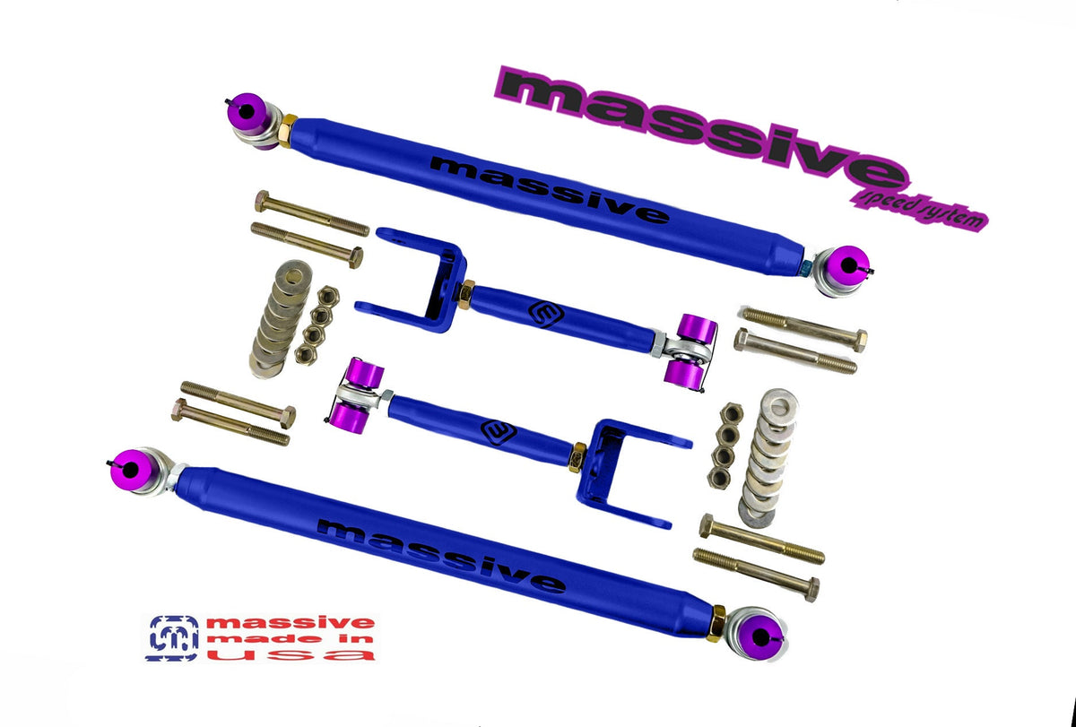 Massive Speed RaceSpec Upper and Lower Control Arm Kit 71-96 GM B Body - Massive Speed System