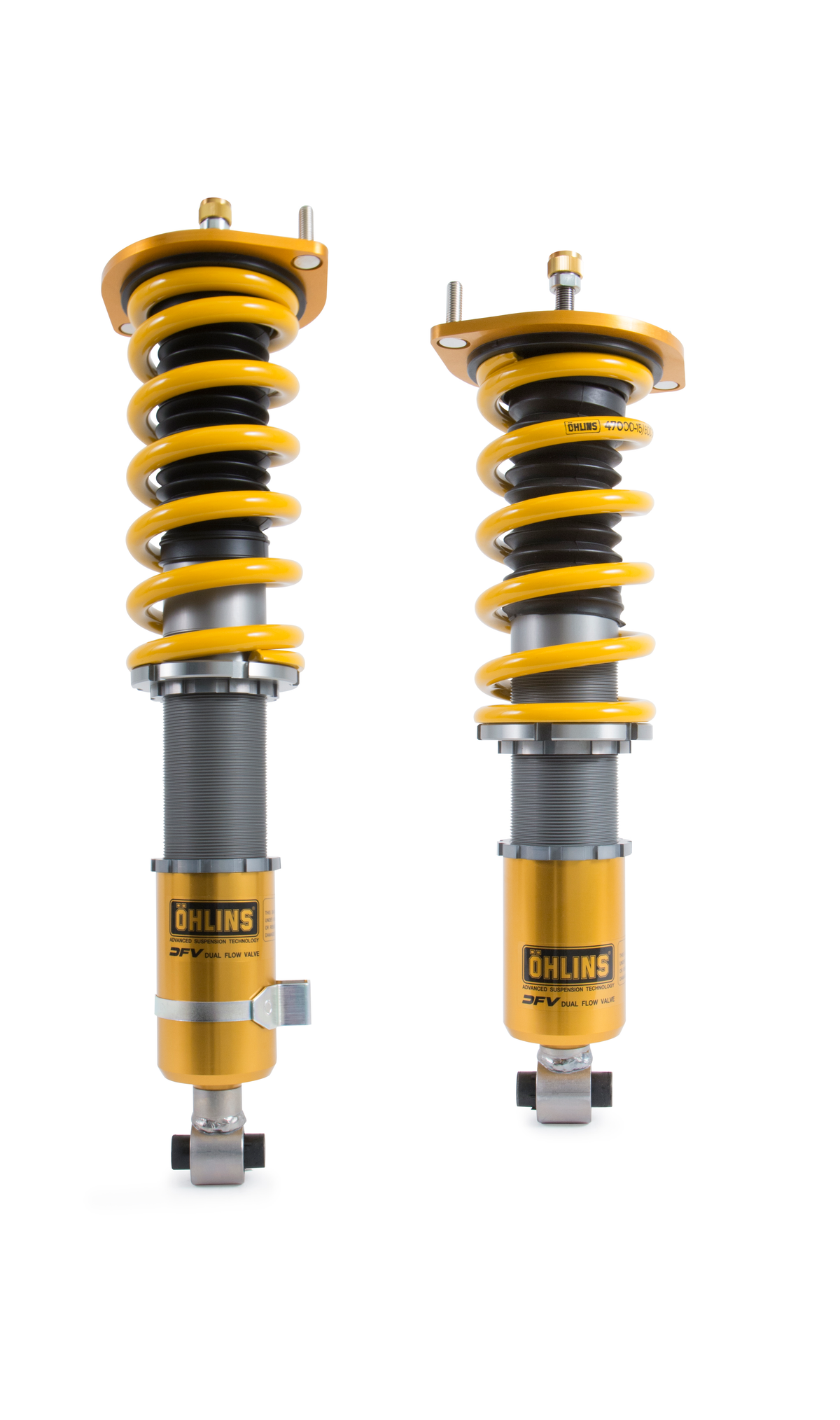 Ohlins 90-05 Mazda Miata (NA/NB) Road & Track Coilover System - MAS MI20S1 for 1990-2005 Mazda Miata - front view