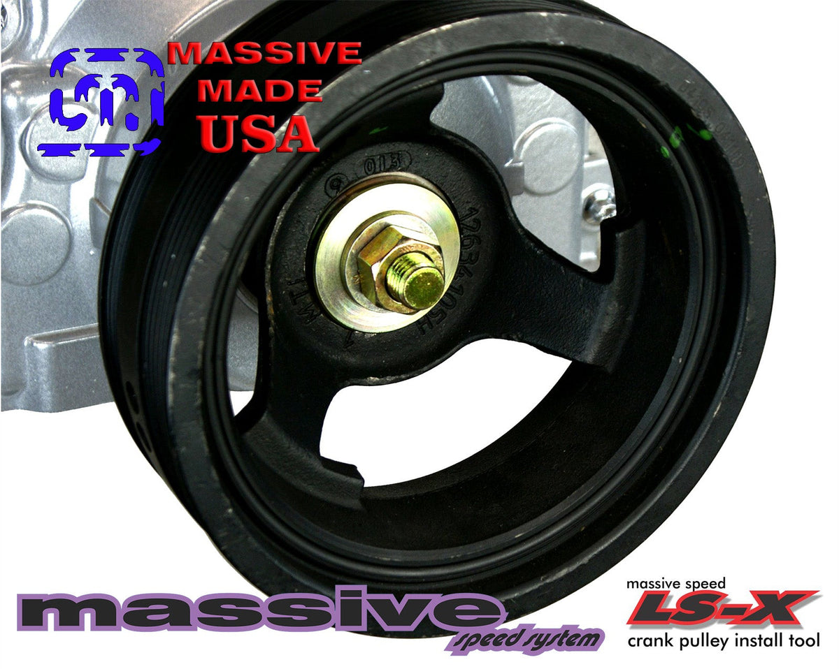 Massive Speed Crank Pinning Install Harmonic Damper Balancer Pulley Bolt LS1 ARP KIT Tool LSX MATO&#39;16714 - Massive Speed System