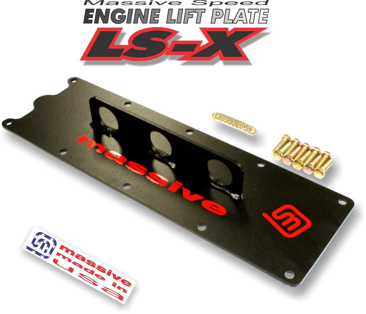 Massive Speed System Engine Lift Plate Hoist Crane LS1 Gen III 3 Camaro GTO Corvette LSX LS-X 5.7 6.0