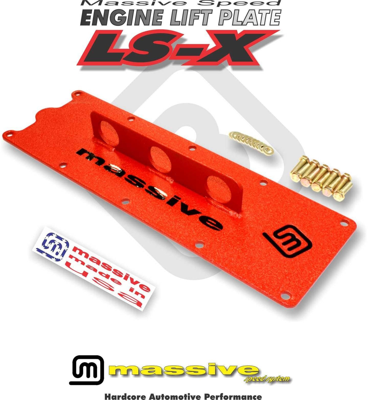 Massive Speed System Engine Lift Plate Hoist Crane LS1 Gen III 3 Camaro GTO Corvette LSX LS-X 5.7 6.0