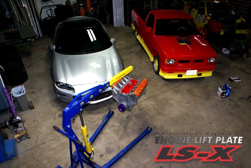 Massive Speed System Engine Lift Plate Hoist Crane LS1 Gen III 3 Camaro GTO Corvette LSX LS-X 5.7 6.0