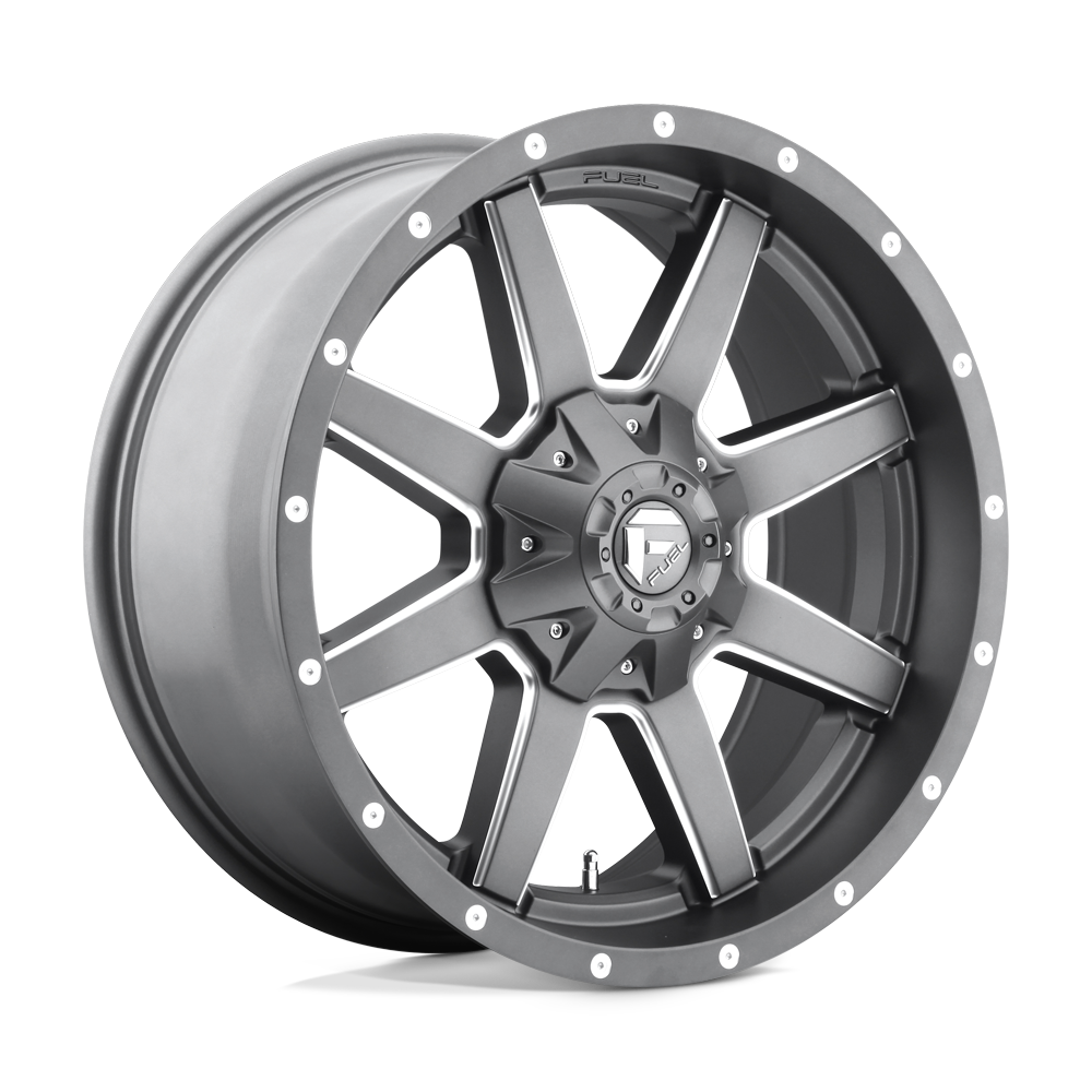 Fuel Off-Road Aluminum Wheels 20X9 Maverick D542 Matte Gunmetal Milled