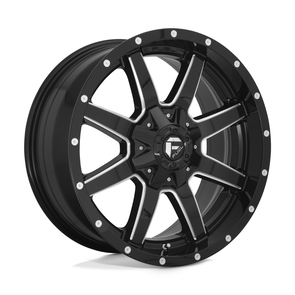Fuel Off-Road Aluminum Wheels 17X8.5 Maverick D610 Gloss Black Milled