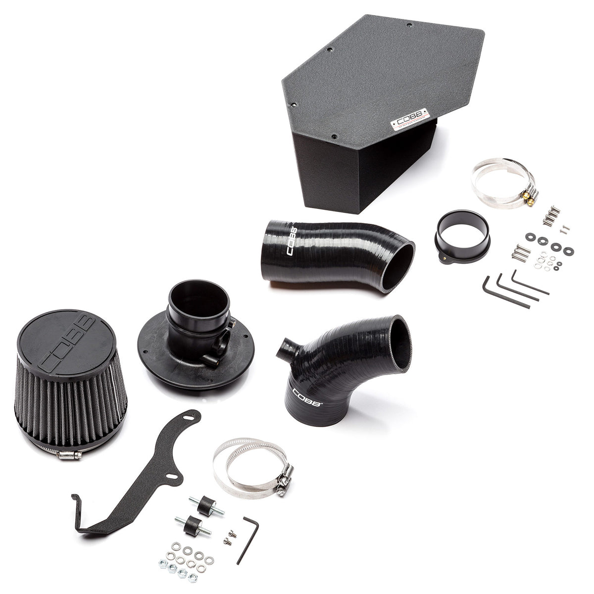 Cobb 10-13 Mazdaspeed3 Gen2 Intake + Airbox - Black - MAZ00202IA-BK