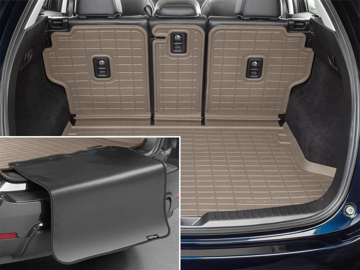 Weathertech - SeatBack Cargo Liner HP w/Bumper Protector - Tan Behind 2nd Row Seating 17-21 CX 5 - 411504IMSK