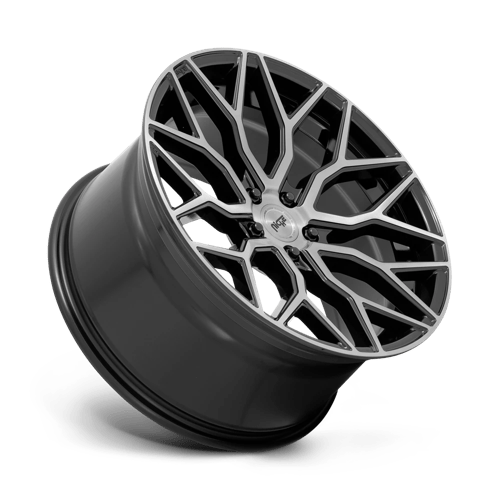 Niche 1PC M262 Mazzanti 20X10.5 5X112 +27MM Gloss Black Brushed Face