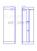 King Mercedes-Benz OM 651.930 DOHC (Size 0.5) Main Bearing Set - MB1284SV0.5