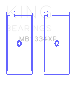 King Engine Bearings Kawasaki ZX-14R (2012-) #1/3/5 (Size STD) Main Bearing Set - MB1334XPSTD-3