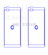 King Engine Bearings Kawasaki ZX-14 (2006-2011) #1/3/5 (Size +0.25mm) Main Bearing Set - MB1336XP0.25-3