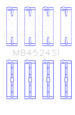 King Nissan VR38DETT / VQ35HR / VQ37HR Main Bearing Set - MB4524SI