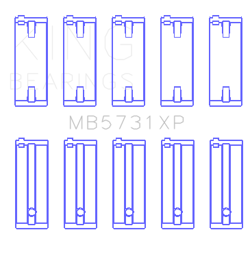 King Suzuki G13A / G13B / G13BA / G13BB Main Bearing Set - MB5731XP