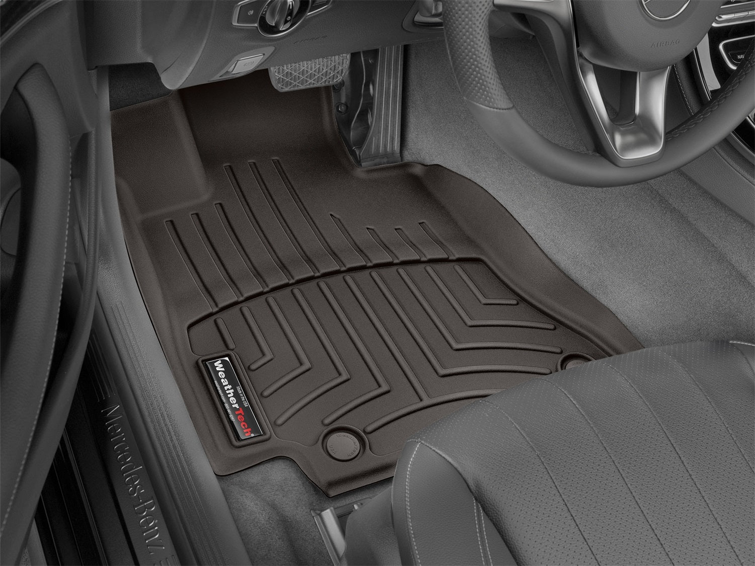 Weathertech - FloorLiner™ DigitalFit® - Cocoa Front 17-23 Mercedes Benz E-Class / 18-23 Mercedes Benz E63-AMG - 479731