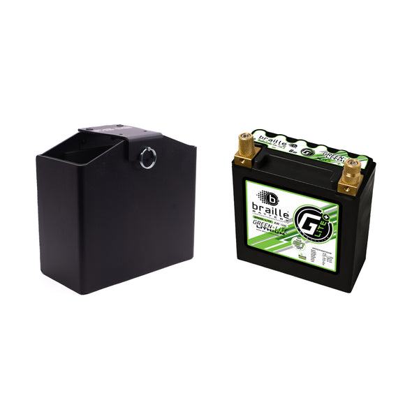 MeLe Design Firm 600 rally spec battery mount with Braille G20 lithium battery