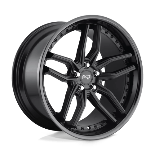 Niche 1PC M194 Methos 20X10.5 5X112 +40MM Gloss Black Matte Black