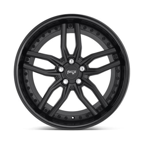 Niche 1PC M194 Methos 19X9.5 5X114.3 +35MM Gloss Black Matte Black