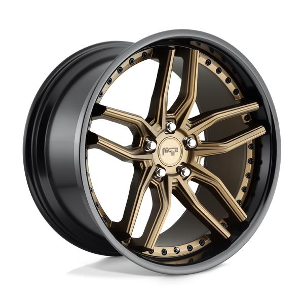 Niche M195 Methos 20X9 5X115 +18MM Matte Bronze Black Bead Ring