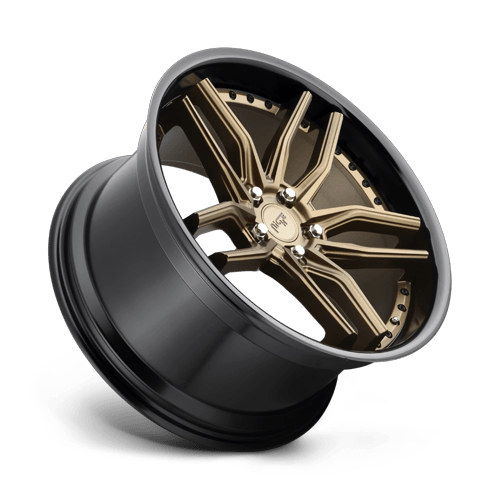 Niche 1PC M195 Methos 20X9 5X114.3 +35MM Matte Bronze Black Bead Ring