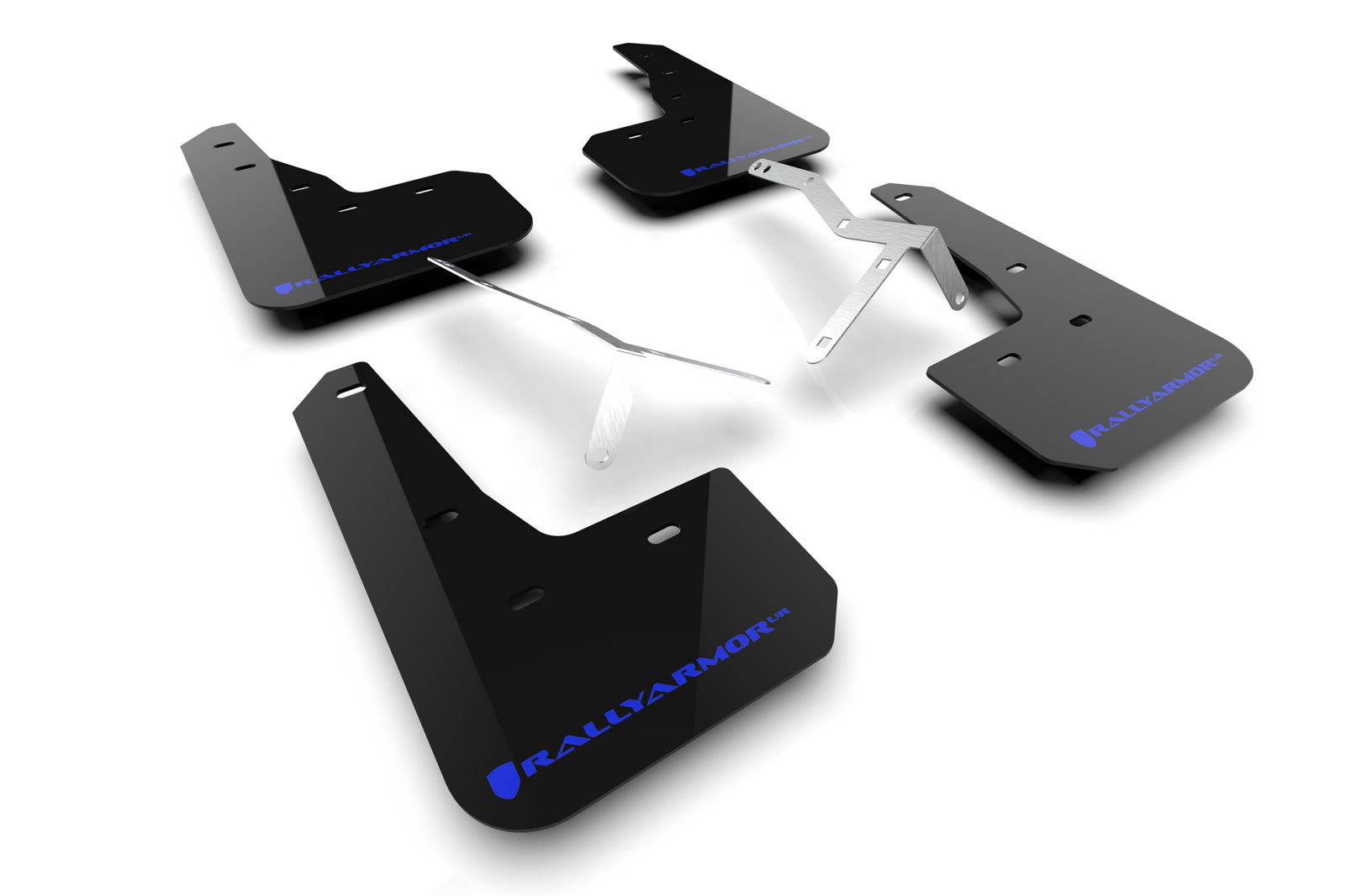 Rally Armor 23-24 Acura Integra A-Spec Black UR Mud Flap W/Blue Logo (No Drilling Req.) - MF109-UR-BLK-BL for 2023-2025 Acura