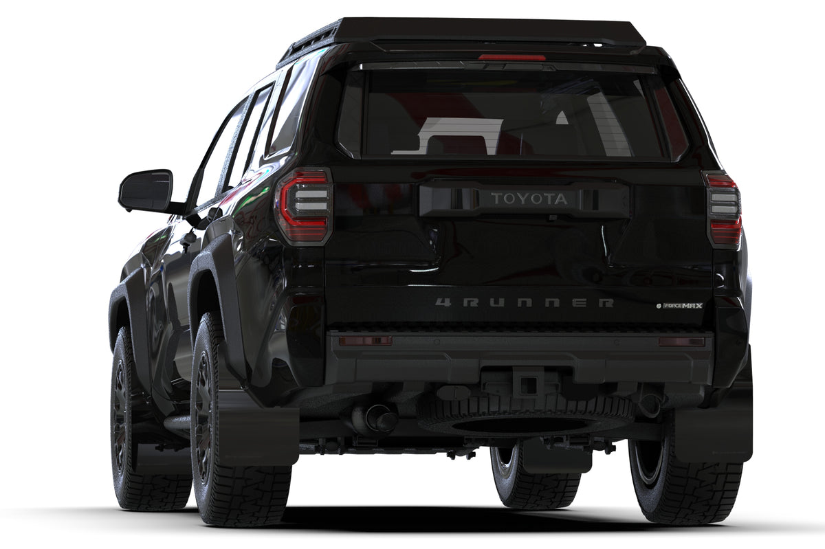 Rally Armor 2025+ Toyota 4Runner Black UR Mud Flap w/ Metallic Black Logo - MF148-UR-BLK-MBK