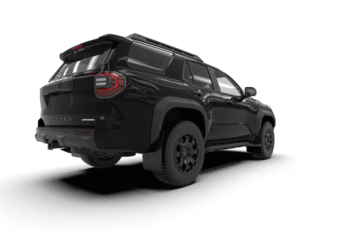 Rally Armor 2025+ Toyota 4Runner Black UR Mud Flap w/ Metallic Black Logo - MF148-UR-BLK-MBK