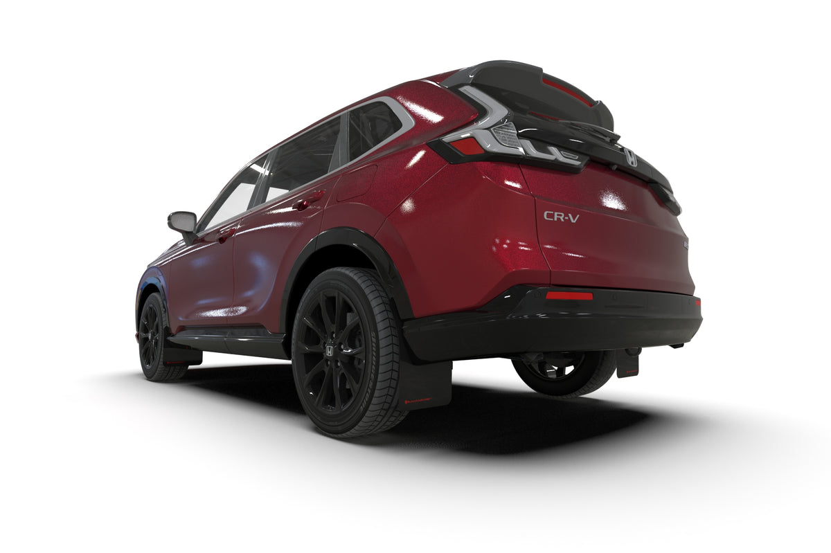 Rally Armor 23-26 Honda CR-V Black Mud Flap - Red Logo - MF149-UR-BLK-RD