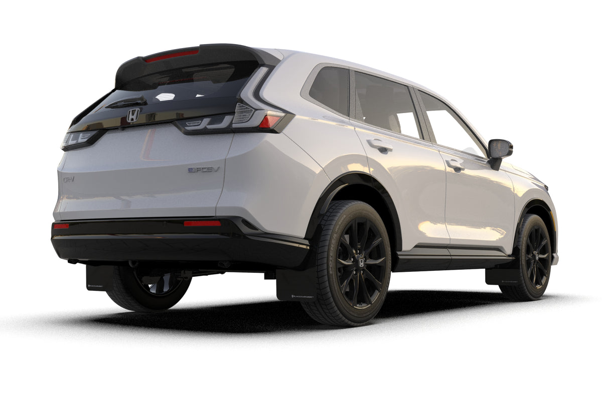Rally Armor 23-26 Honda CR-V Black Mud Flap - White Logo - MF149-UR-BLK-WH