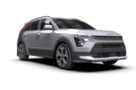 Rally Armor 2023 Kia Niro SG2 Black UR Mud Flap Dark Grey Logo - MF21-UR-BLK-DGRY