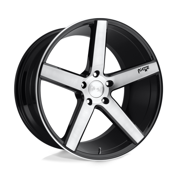 Niche M124 Milan 19X8.5 5X114.3 +35MM Gloss Black Brushed